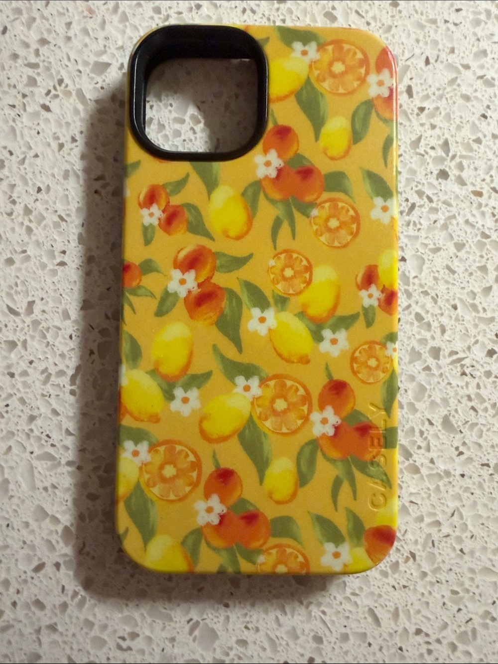 Casely bold mag safe iPhone 14 case Yellow Citrus Floral Phone Case - Unbranded